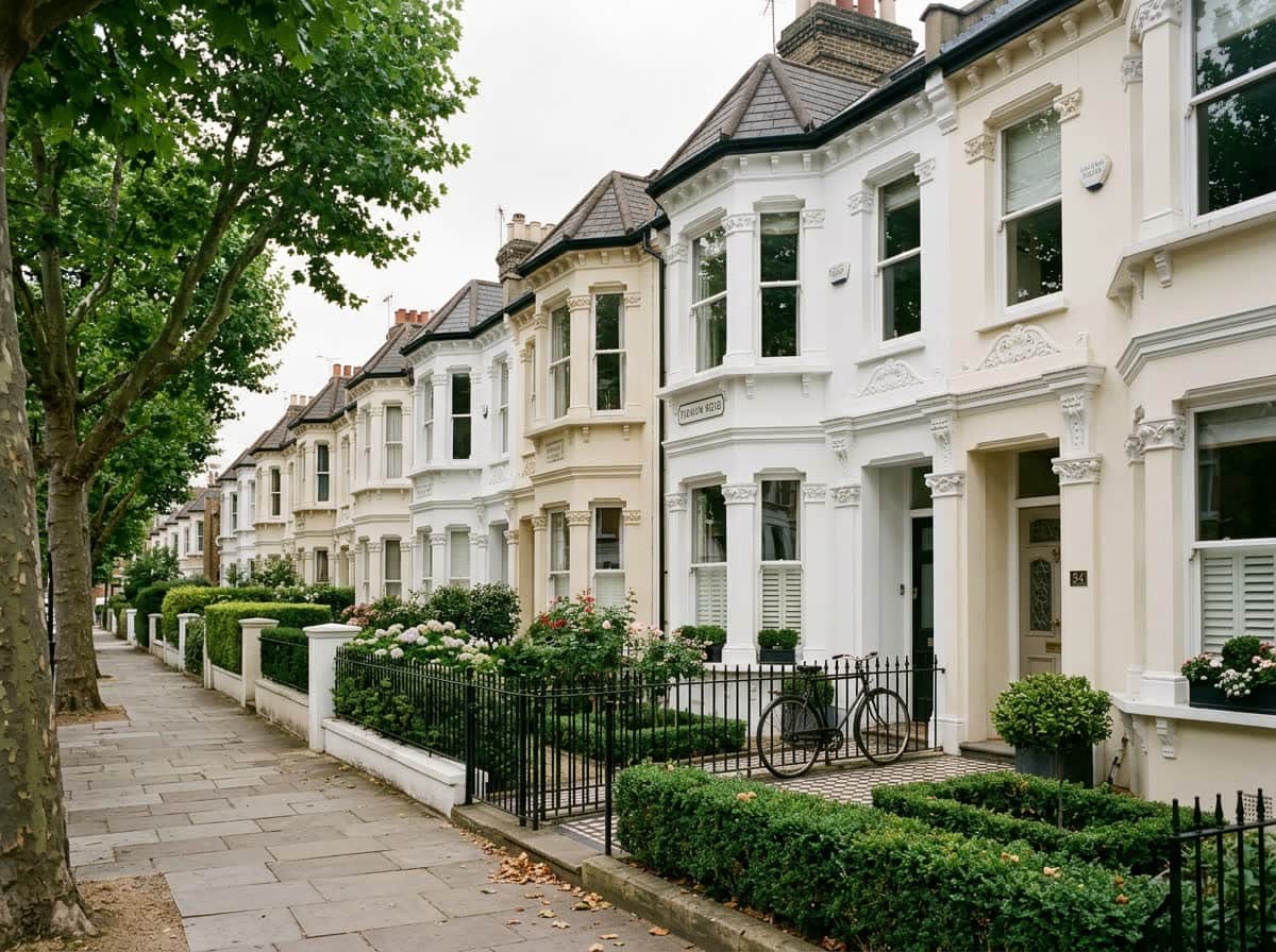 Victorian terraced street in Fulham, Hammersmith and Fulham — classic side-return extension territory for planning drawings
