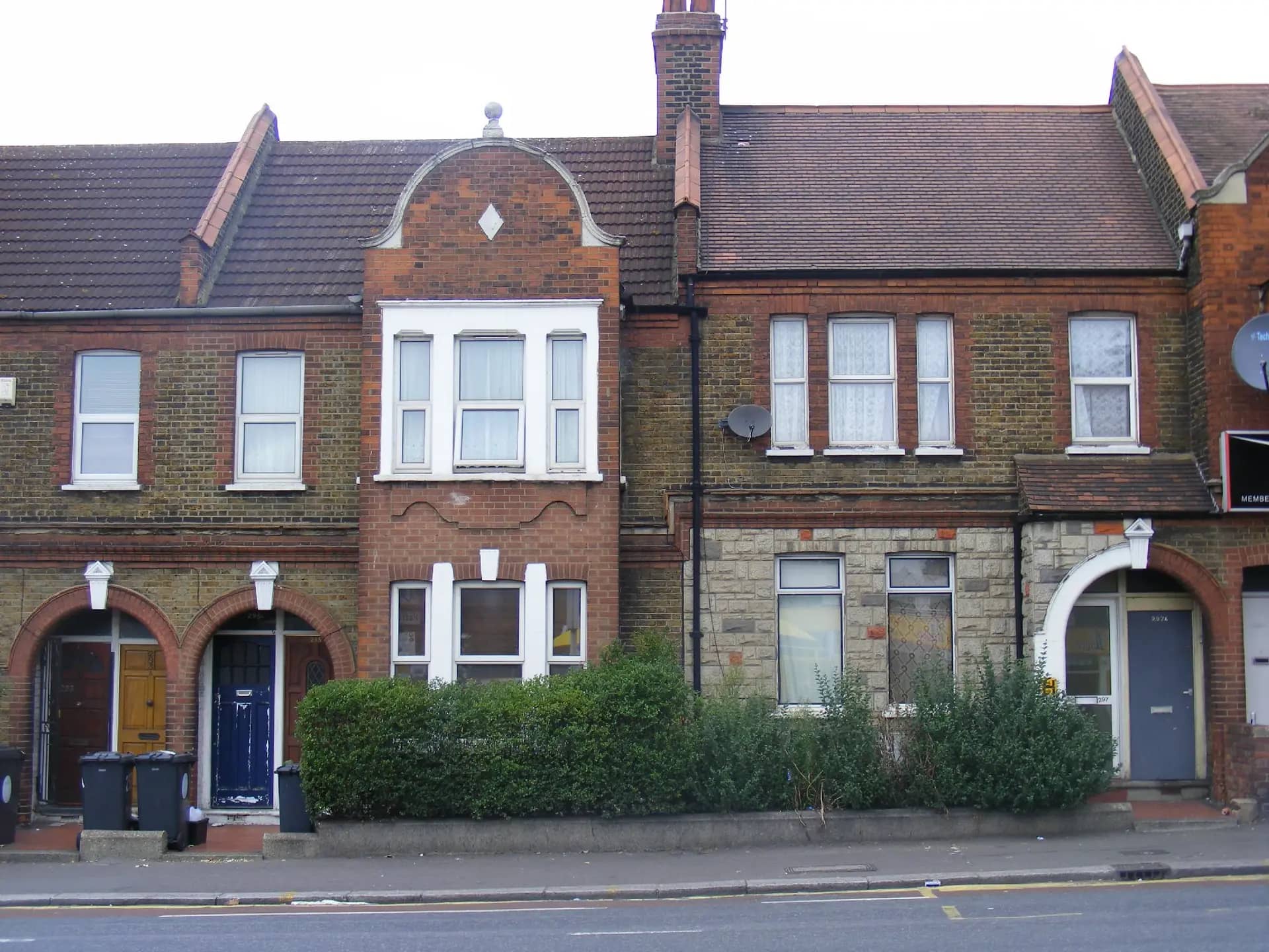 Brick terraced houses in Waltham Forest, the type of home where several builders are asked to price the same rear extension