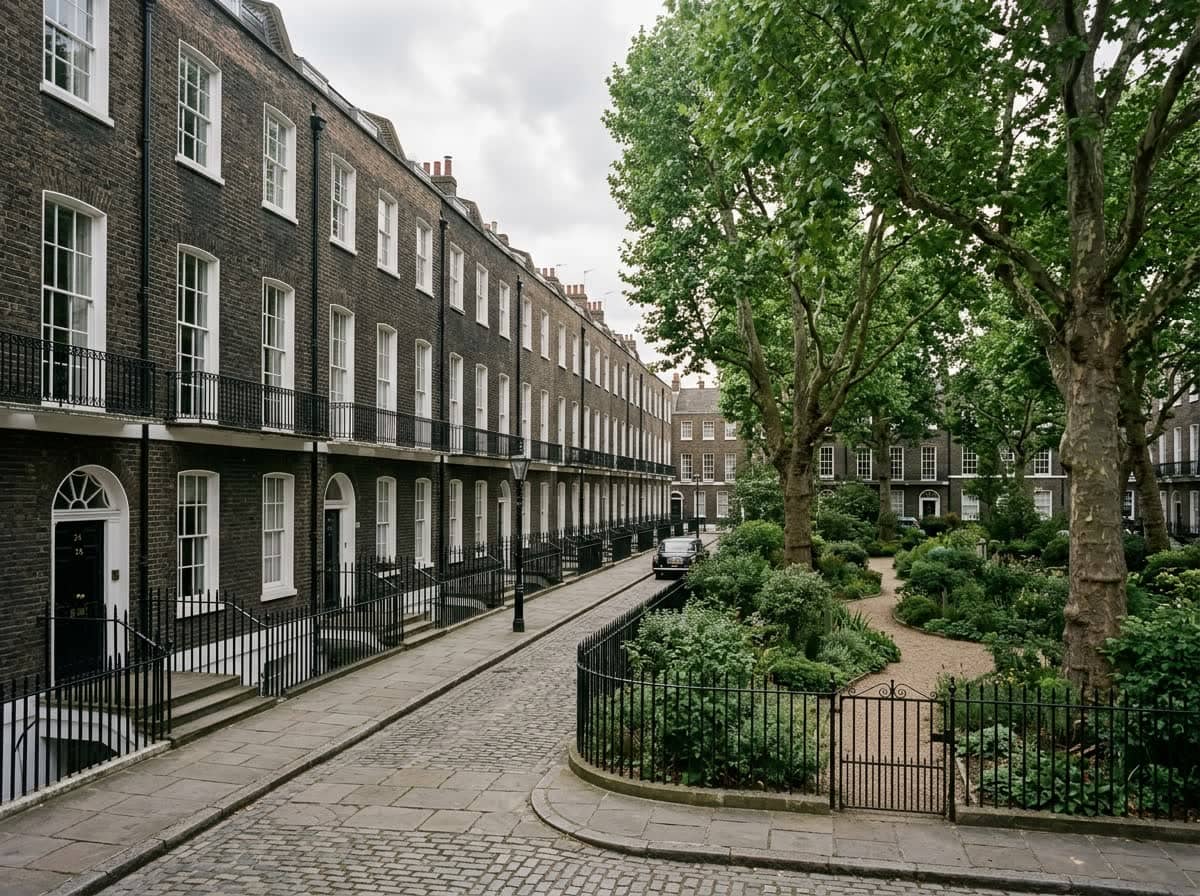 Georgian terraces in Islington where conservation consultations affect planning decision times