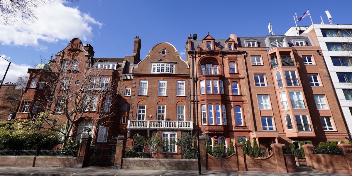 Red-brick Victorian London terrace converted into flats with planning permission
